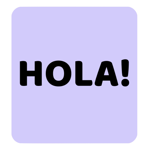 HOLA med tydelig kontrast
